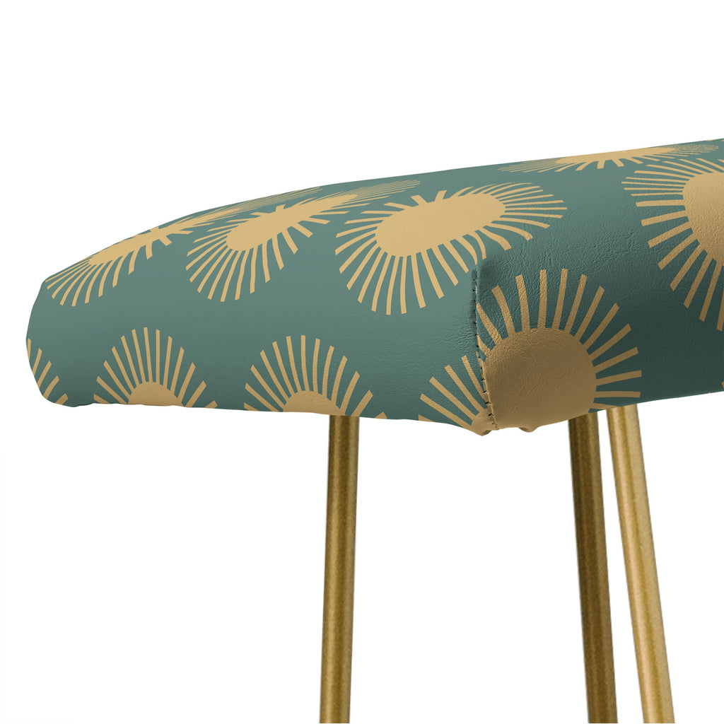 Colour Poems Cheerful Sun Pattern Sage Bench