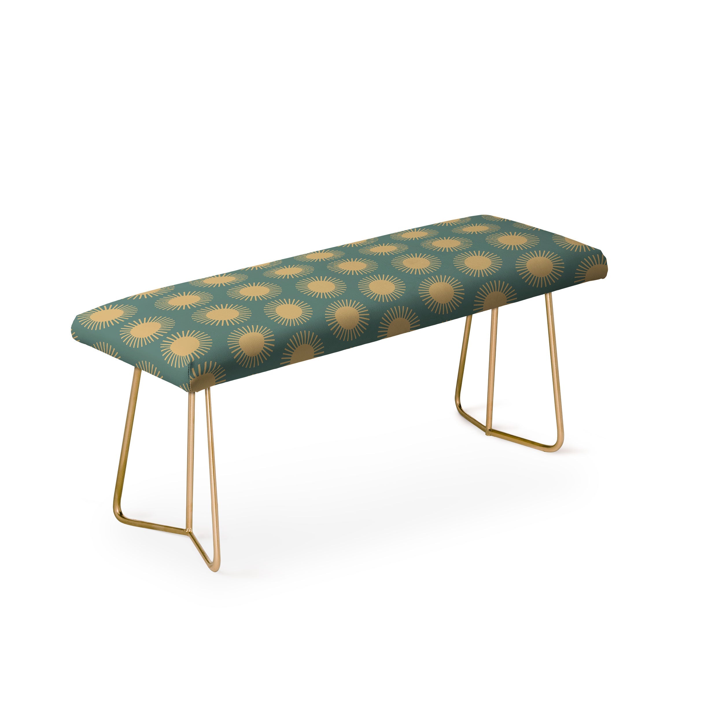 Colour Poems Cheerful Sun Pattern Sage Bench