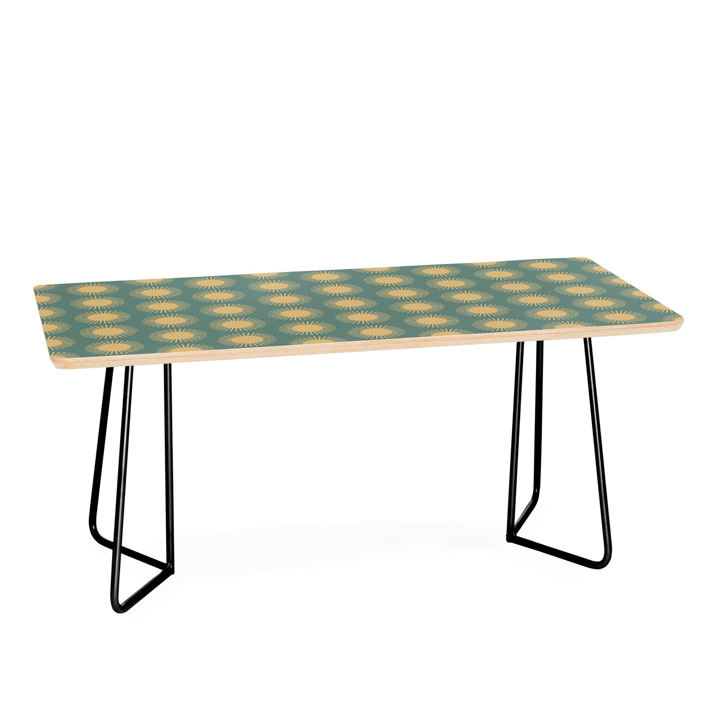 Colour Poems Cheerful Sun Pattern Sage Coffee Table