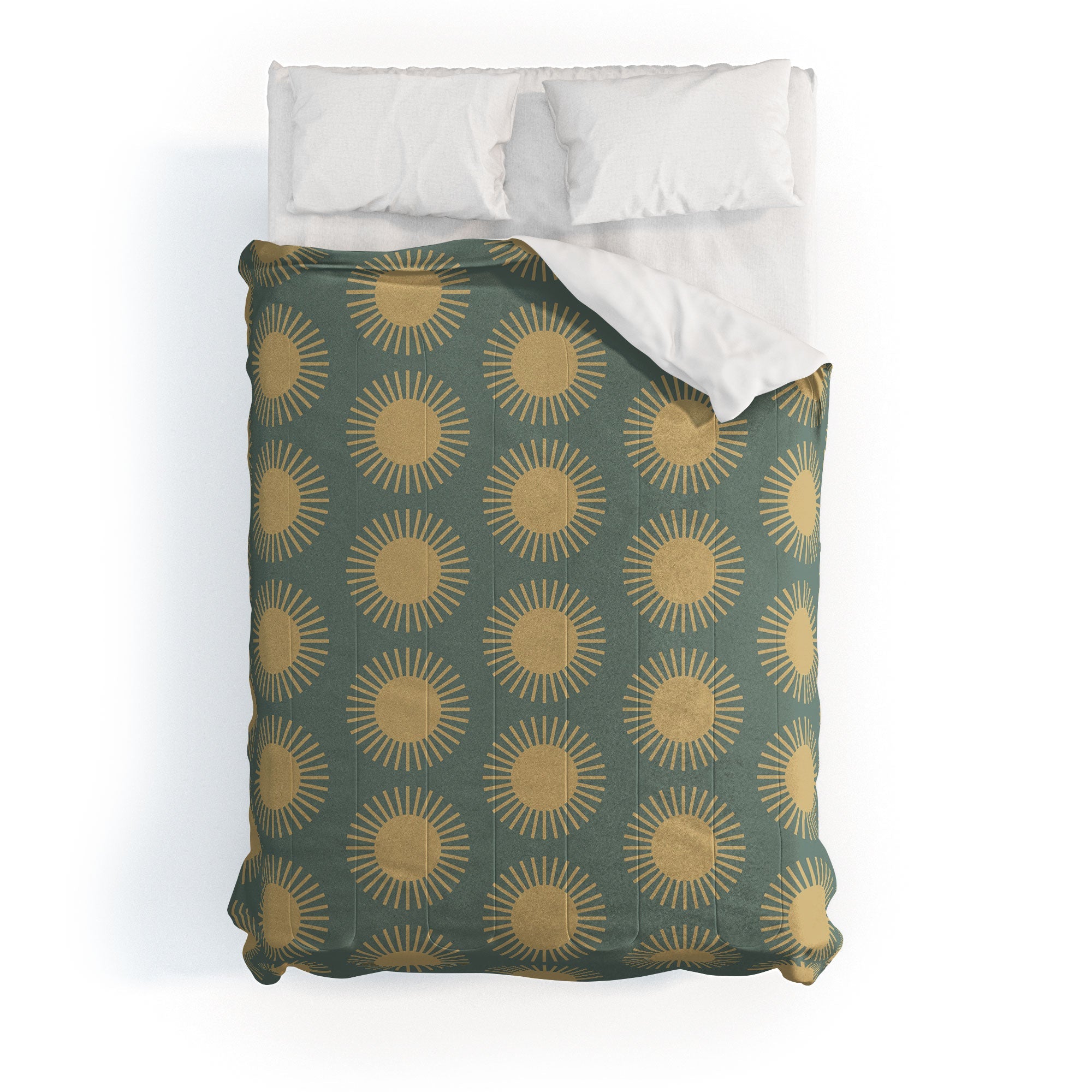 Colour Poems Cheerful Sun Pattern Sage Comforter