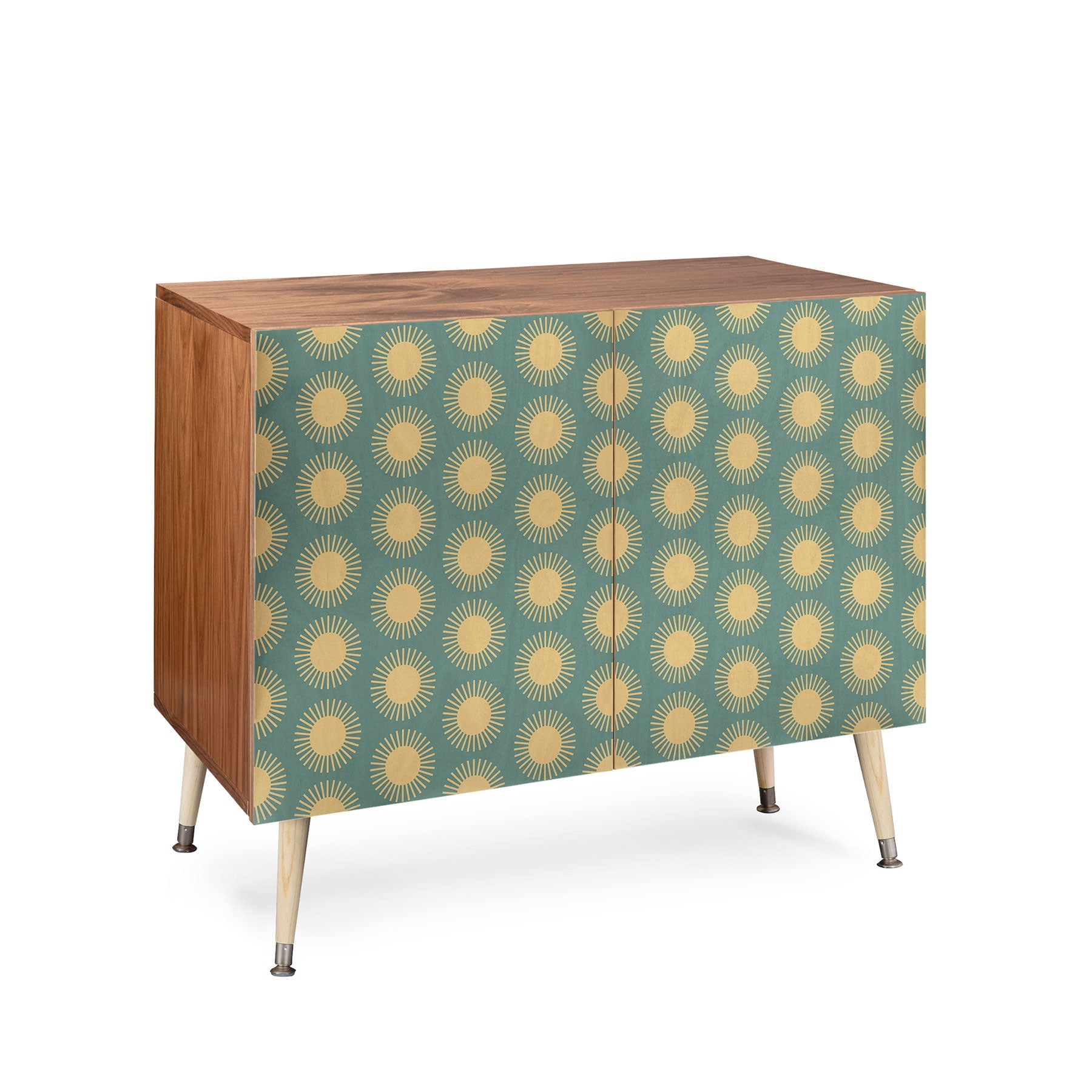 Colour Poems Cheerful Sun Pattern Sage Credenza