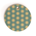 Colour Poems Cheerful Sun Pattern Sage Cutting Board Round