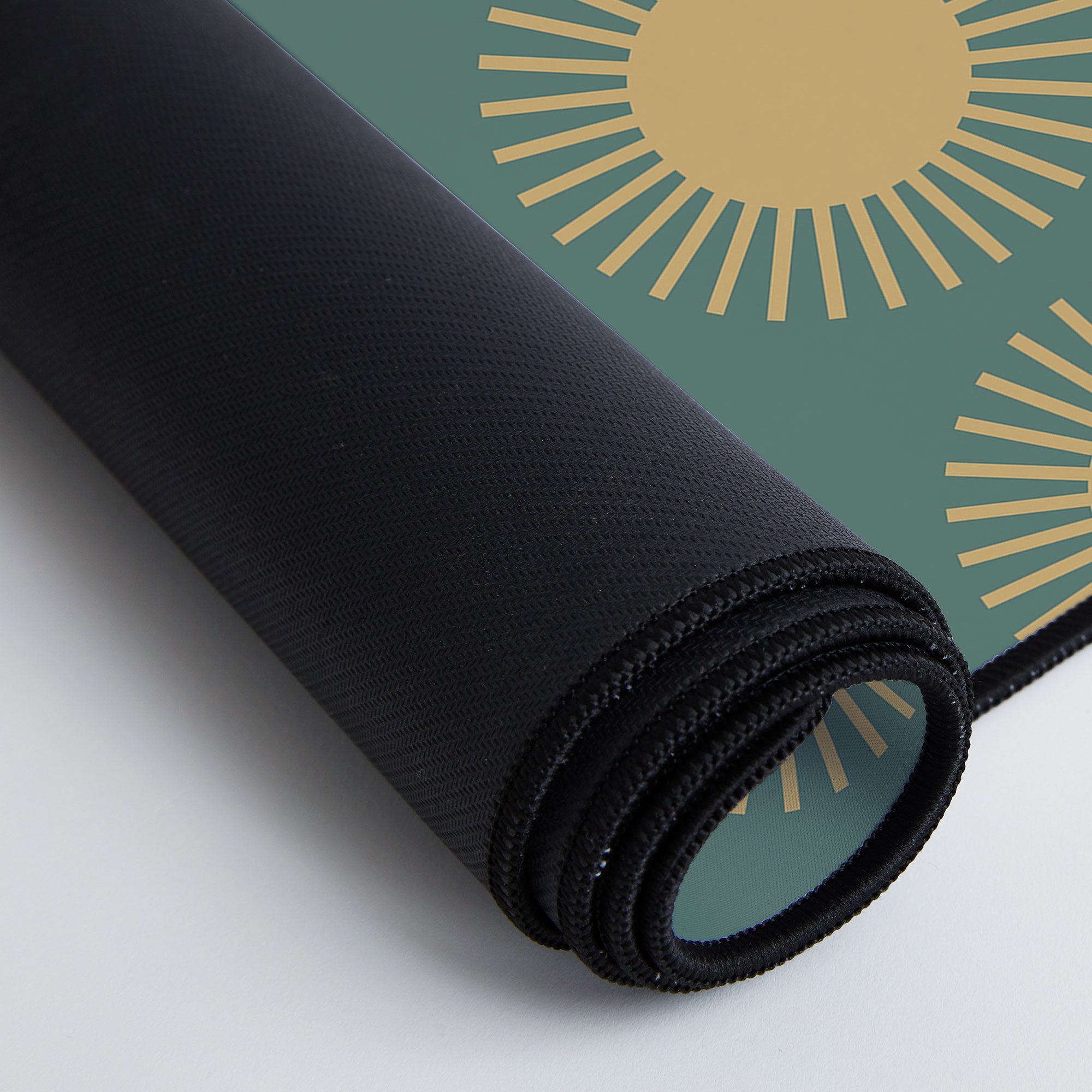 Colour Poems Cheerful Sun Pattern Sage Desk Mat