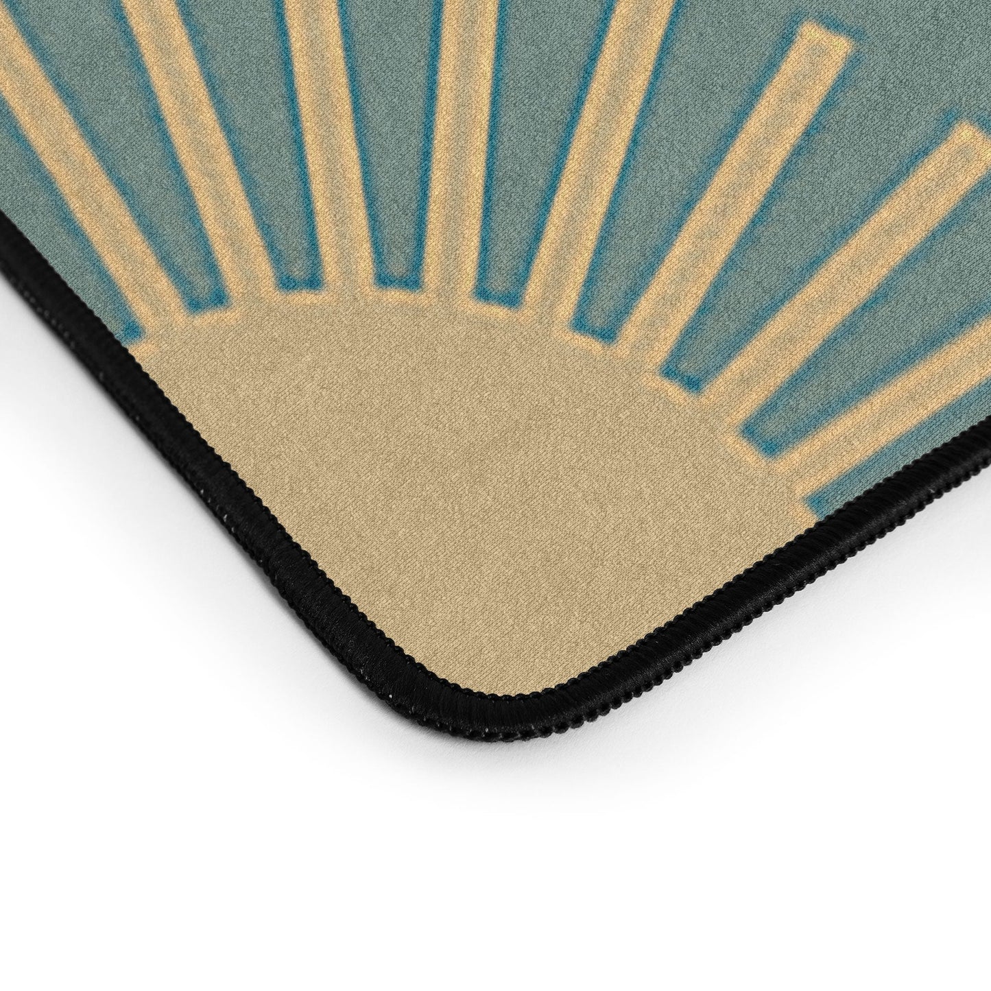 Colour Poems Cheerful Sun Pattern Sage Desk Mat