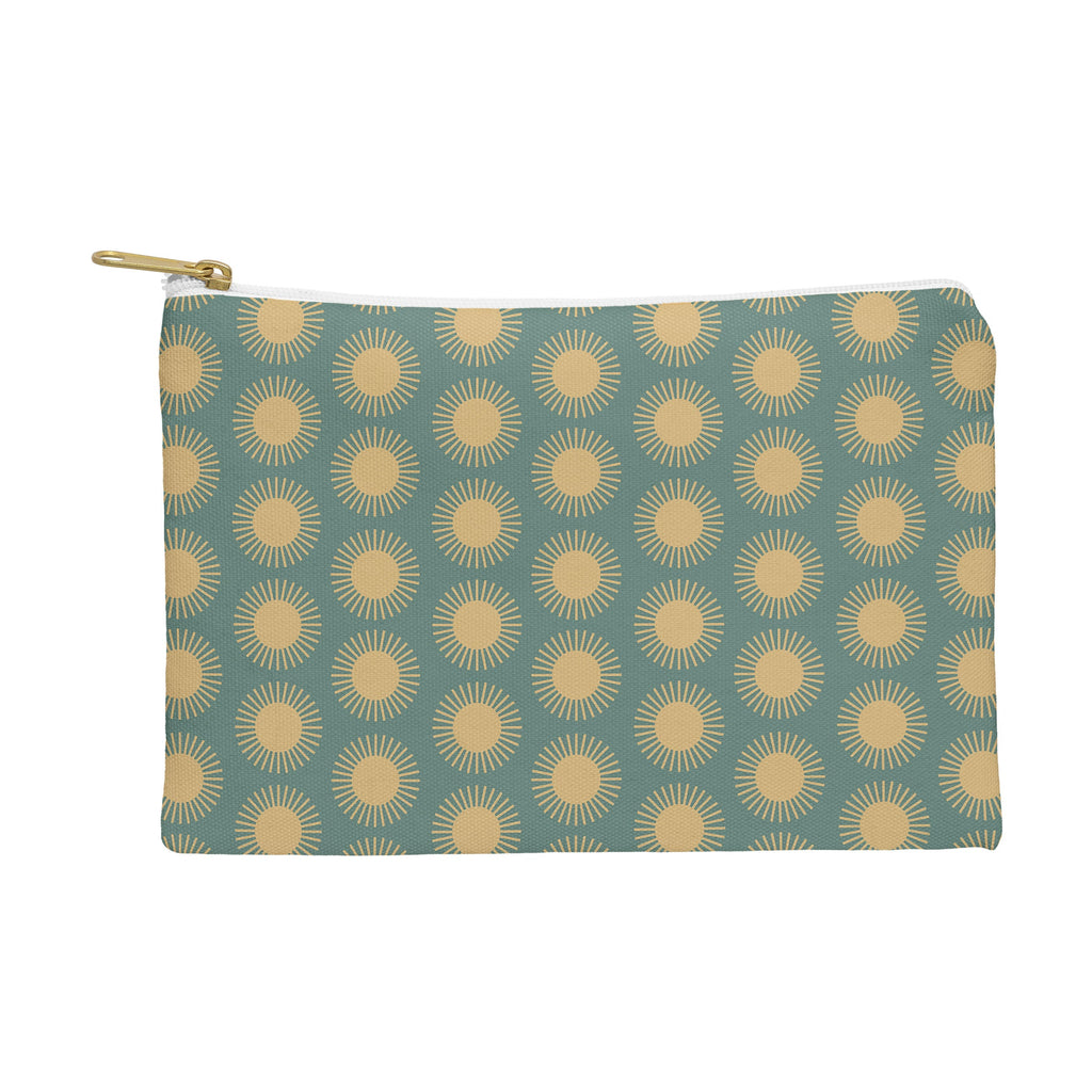 Colour Poems Cheerful Sun Pattern Sage Pouch