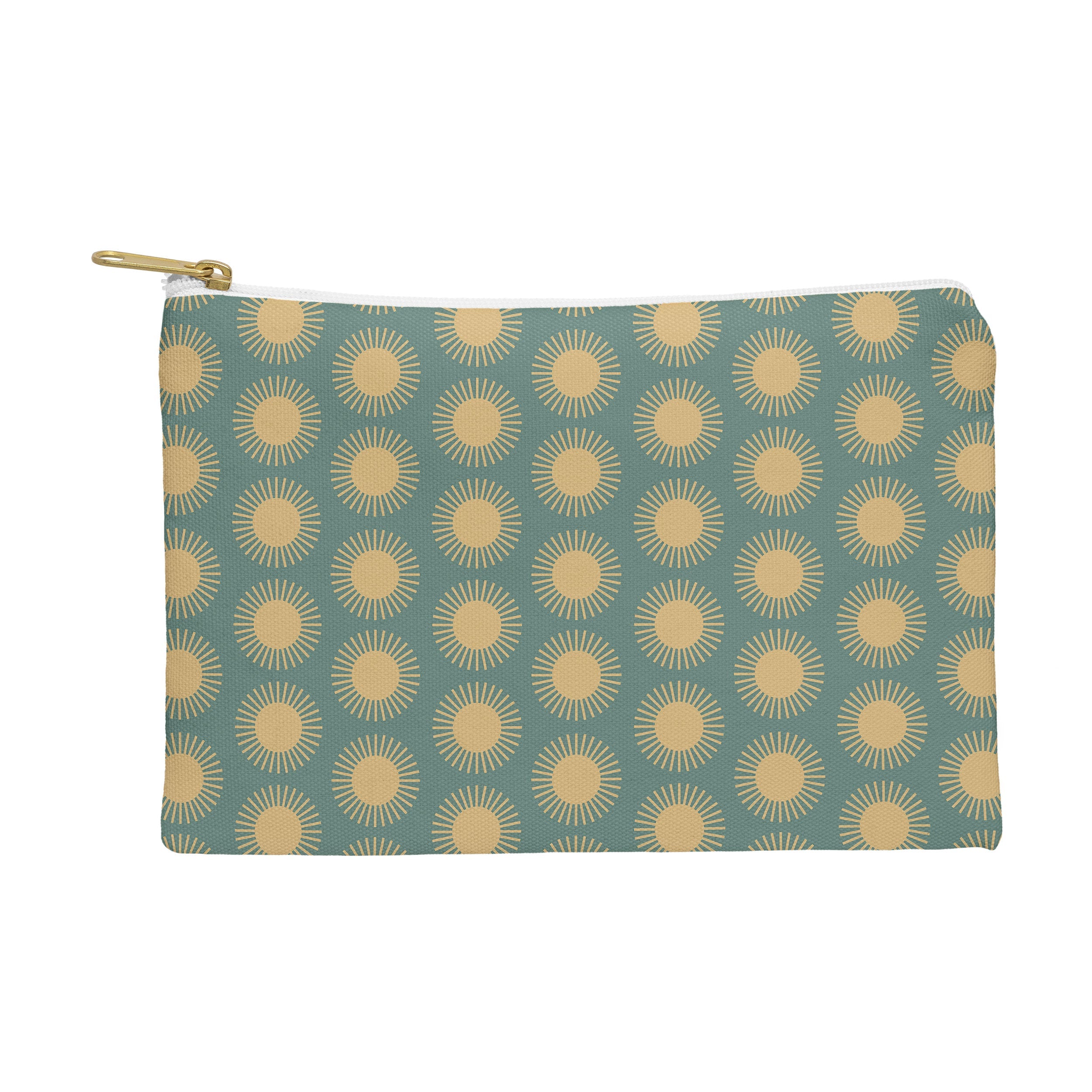 Colour Poems Cheerful Sun Pattern Sage Pouch