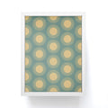 Colour Poems Cheerful Sun Pattern Sage Framed Mini Art Print
