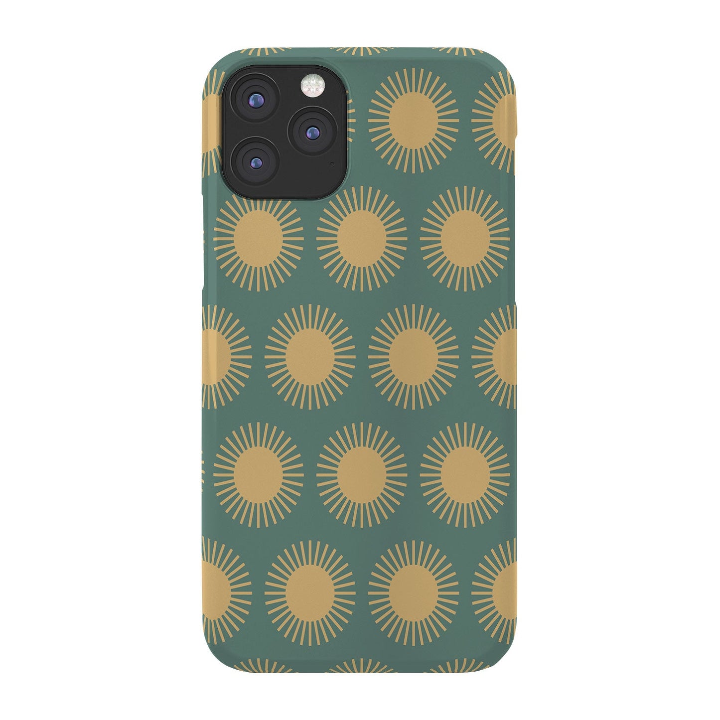 Colour Poems Cheerful Sun Pattern Sage Phone Case