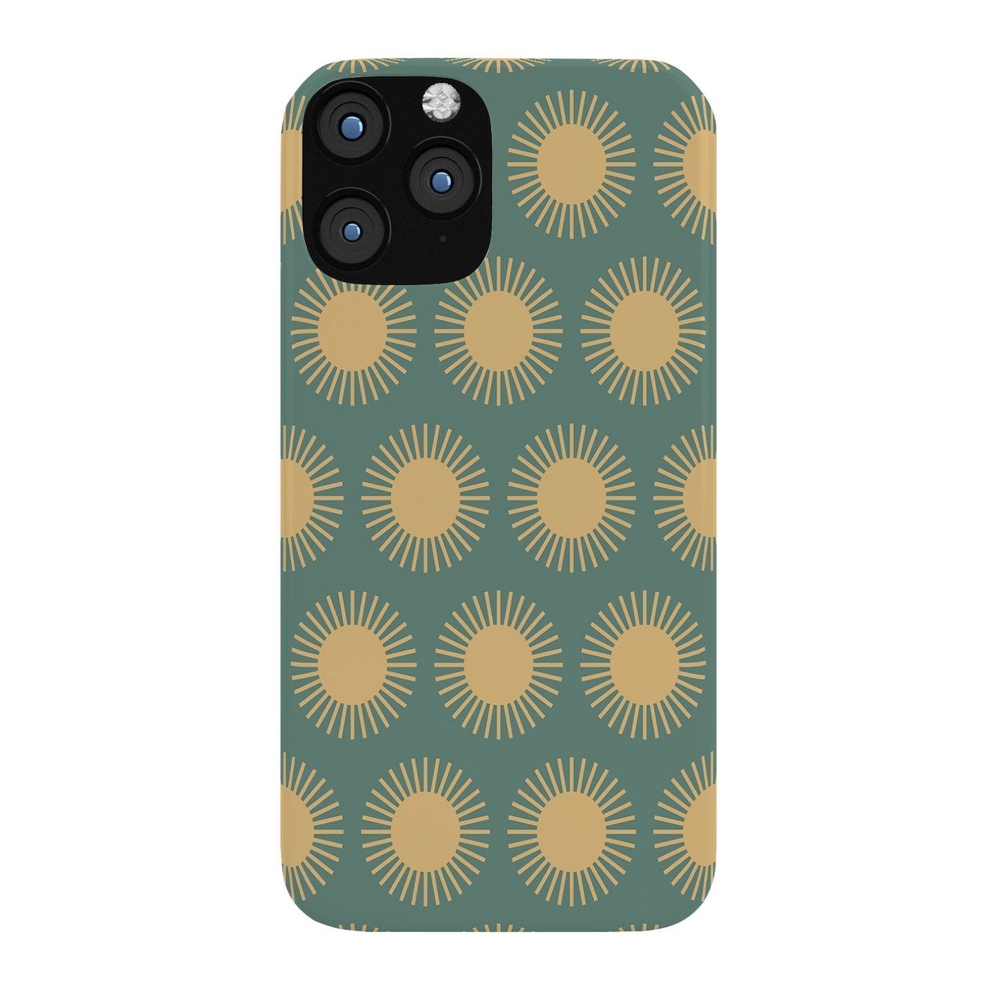 Colour Poems Cheerful Sun Pattern Sage Phone Case