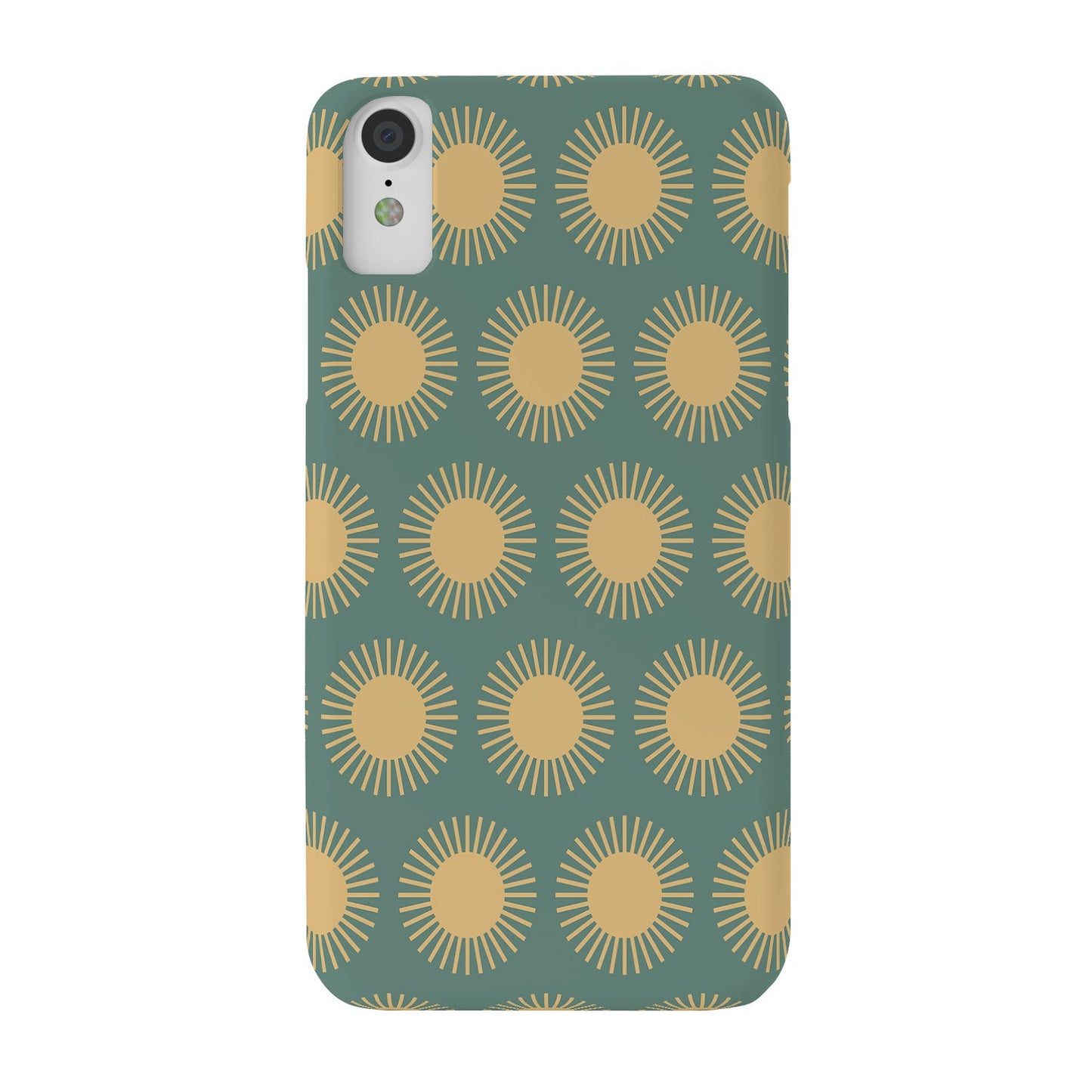 Colour Poems Cheerful Sun Pattern Sage Phone Case