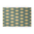 Colour Poems Cheerful Sun Pattern Sage Welcome Mat