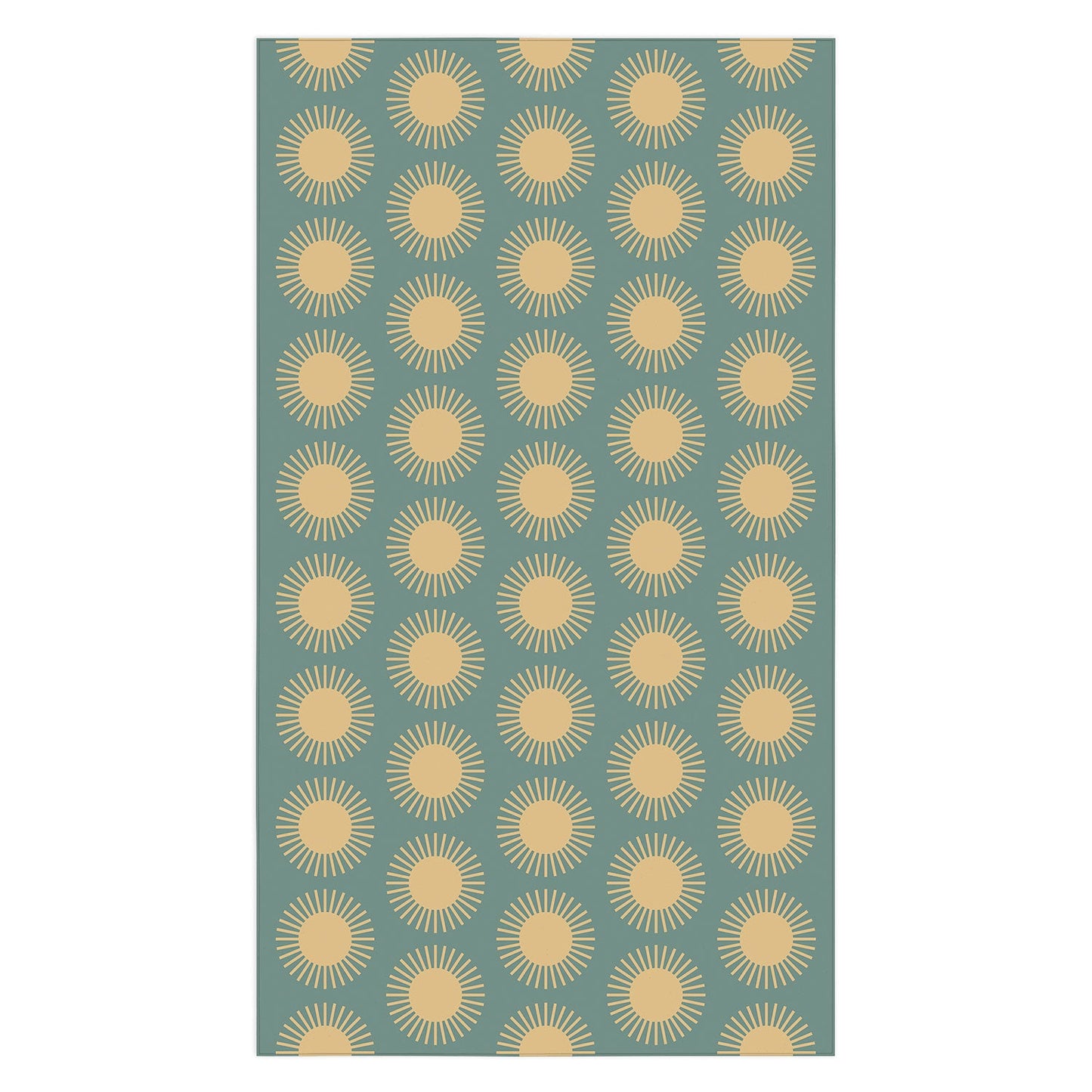 Colour Poems Cheerful Sun Pattern Sage Tablecloth