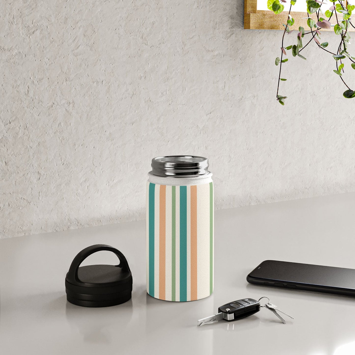 Colour Poems Classic Minimal Stripes II Water Bottle
