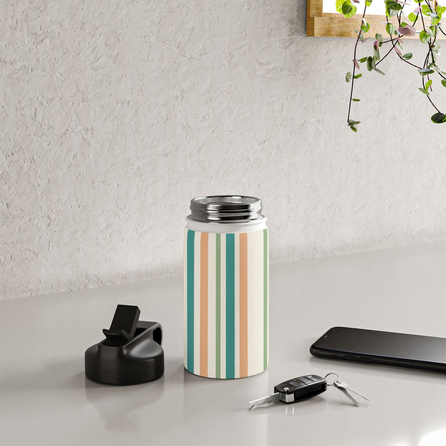 Colour Poems Classic Minimal Stripes II Water Bottle