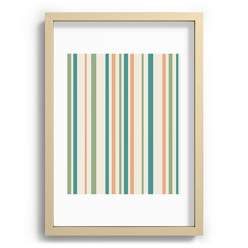 Colour Poems Classic Minimal Stripes II Recessed Framing Rectangle
