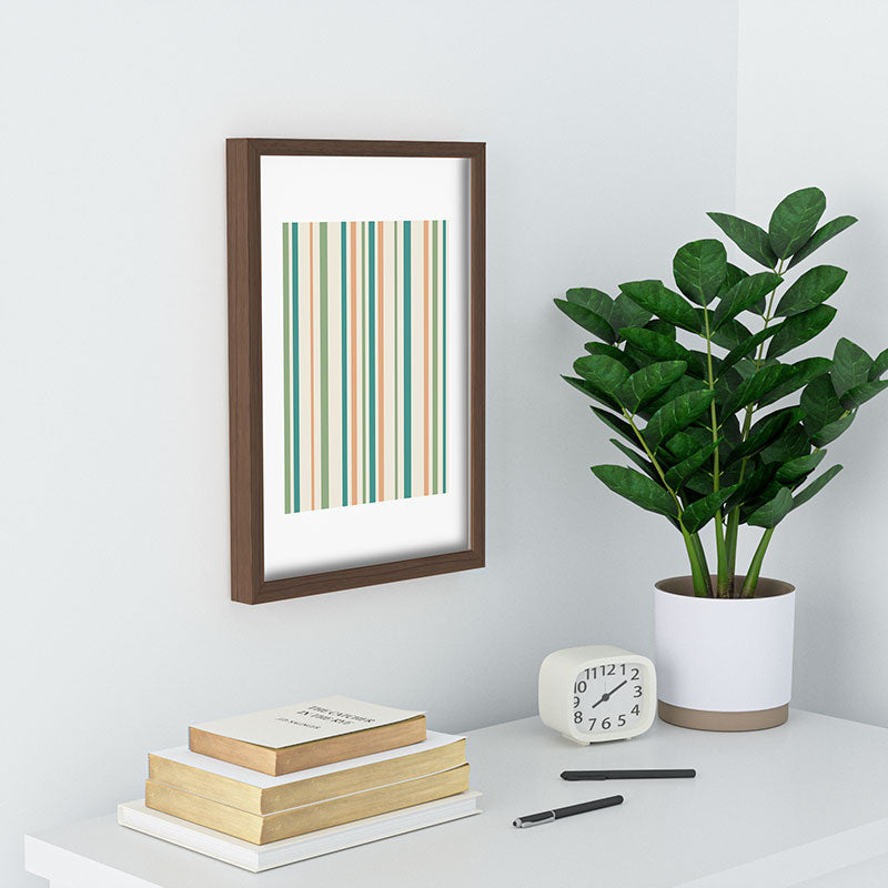 Colour Poems Classic Minimal Stripes II Recessed Framing Rectangle