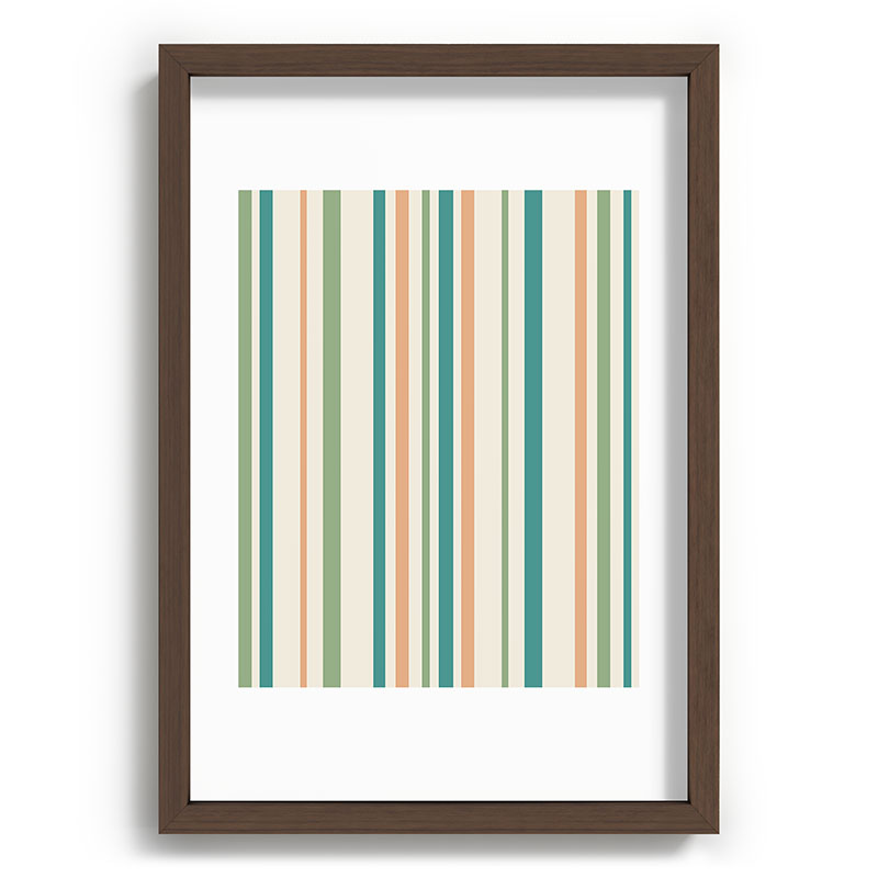 Colour Poems Classic Minimal Stripes II Recessed Framing Rectangle