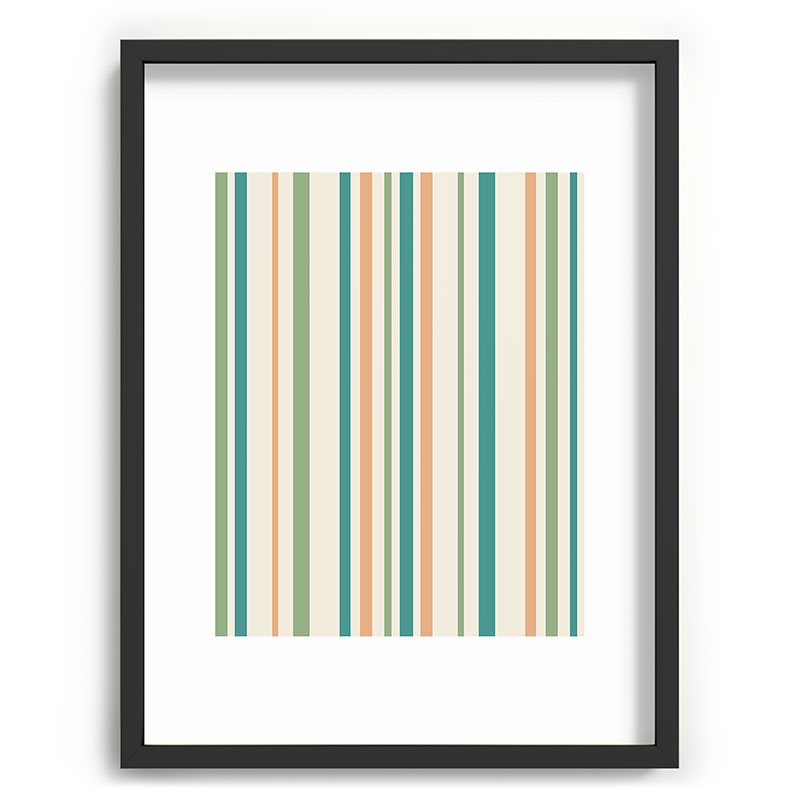 Colour Poems Classic Minimal Stripes II Recessed Framing Rectangle