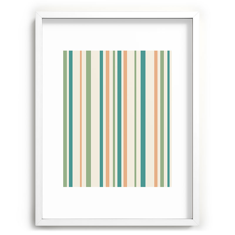 Colour Poems Classic Minimal Stripes II Recessed Framing Rectangle