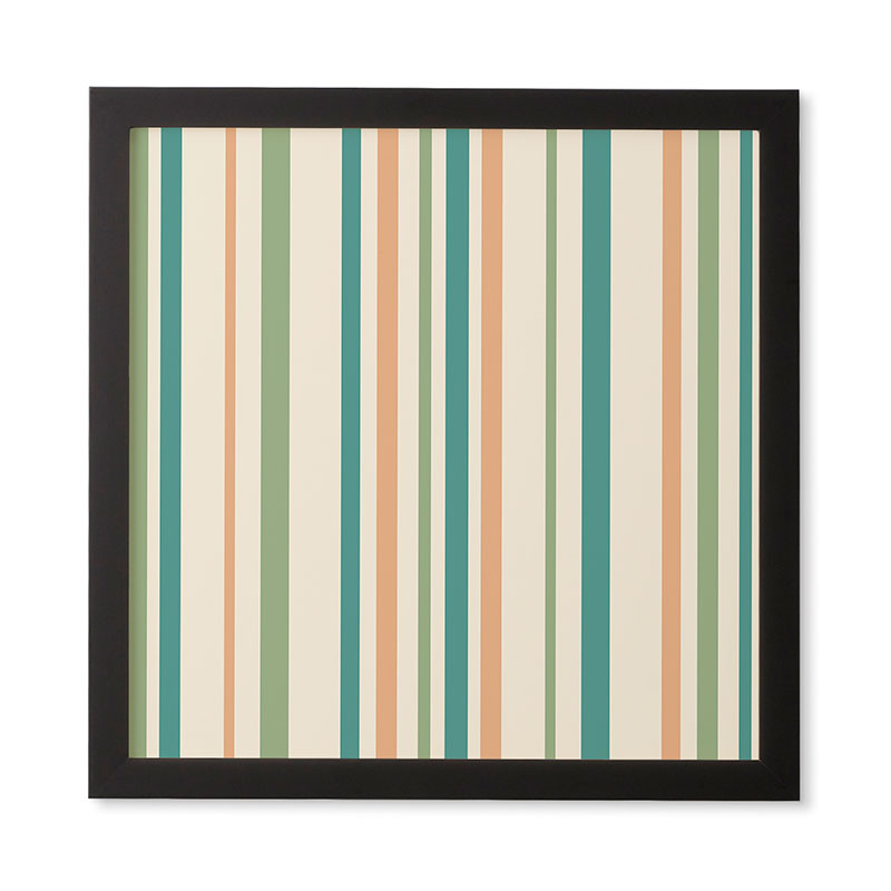 Colour Poems Classic Minimal Stripes II Framed Wall Art