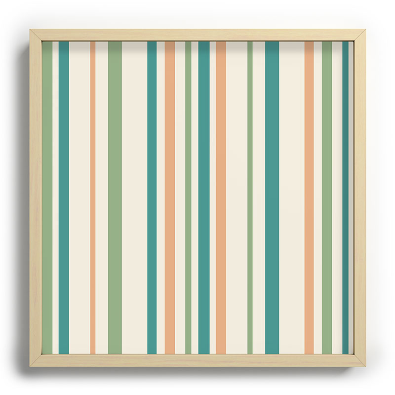Colour Poems Classic Minimal Stripes II Recessed Framing Square