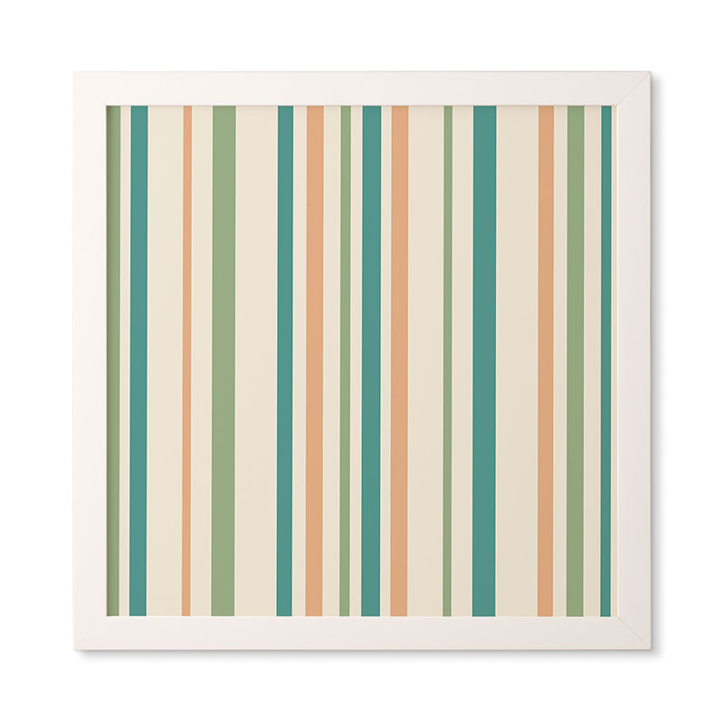 Colour Poems Classic Minimal Stripes II Framed Wall Art