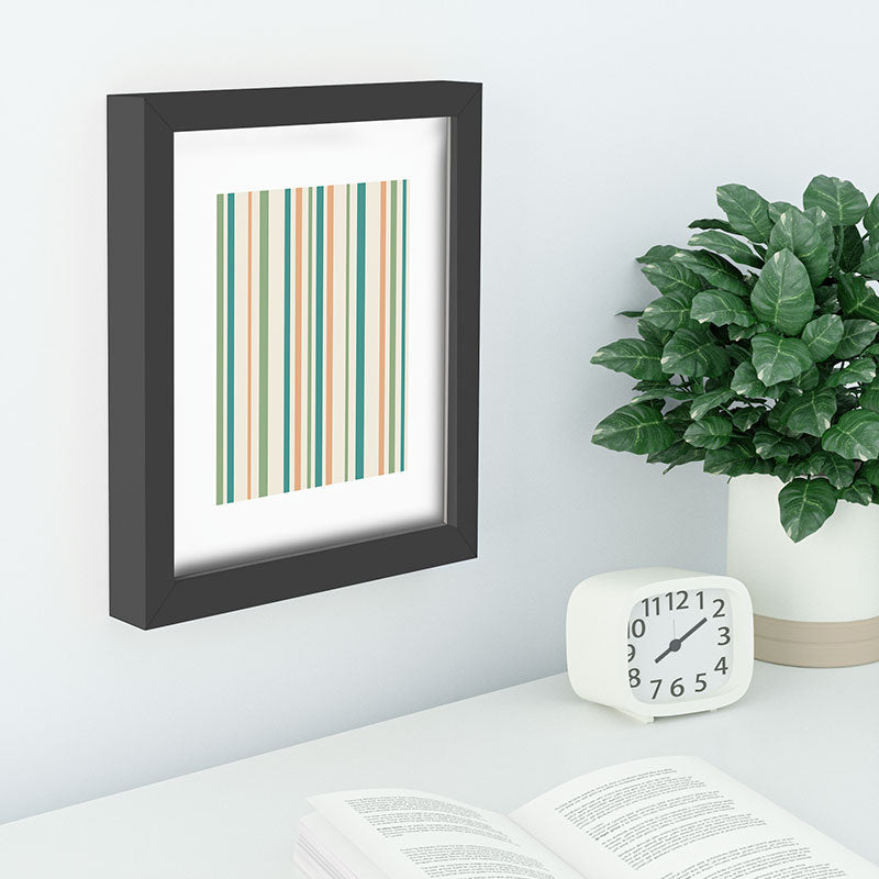 Colour Poems Classic Minimal Stripes II Recessed Framing Rectangle