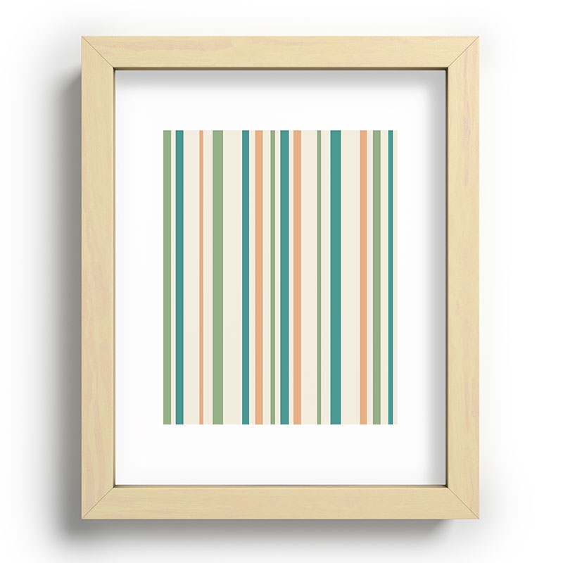 Colour Poems Classic Minimal Stripes II Recessed Framing Rectangle