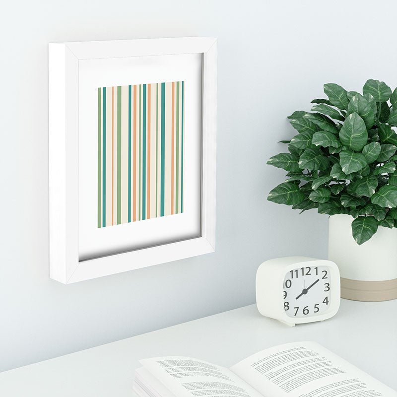 Colour Poems Classic Minimal Stripes II Recessed Framing Rectangle