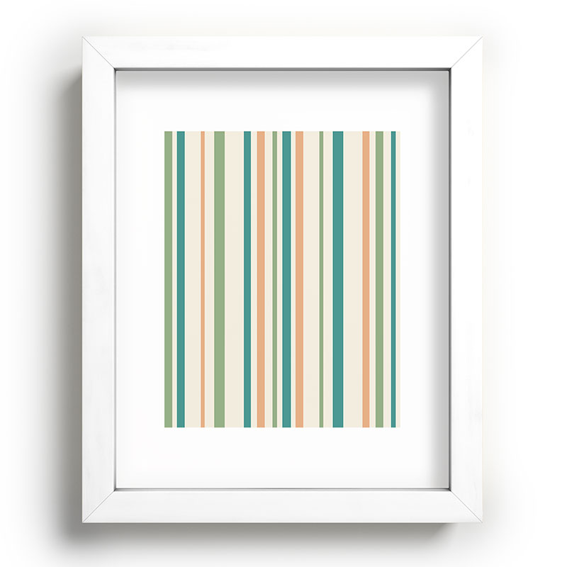 Colour Poems Classic Minimal Stripes II Recessed Framing Rectangle