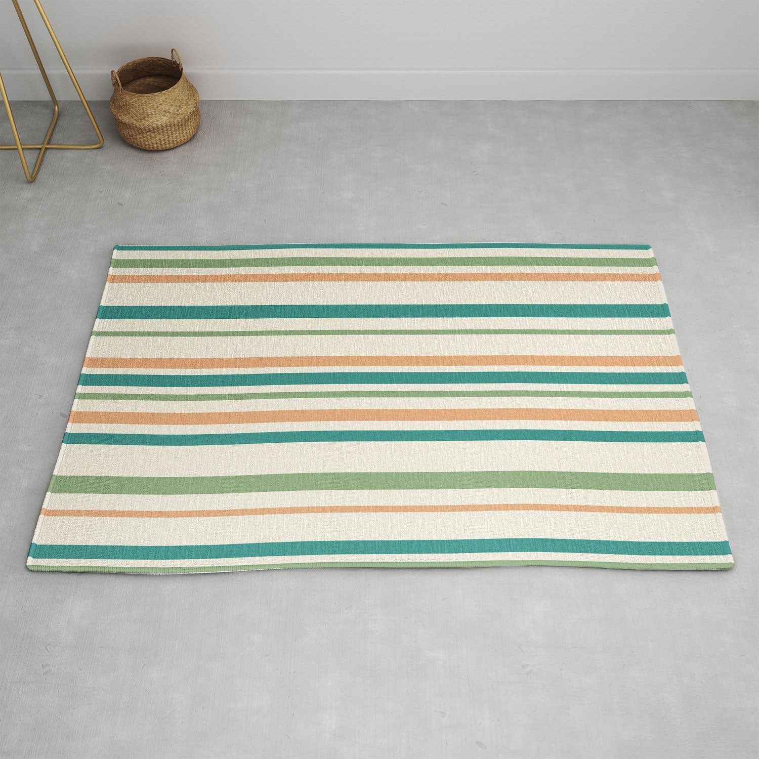 Colour Poems Classic Minimal Stripes II Area Rug