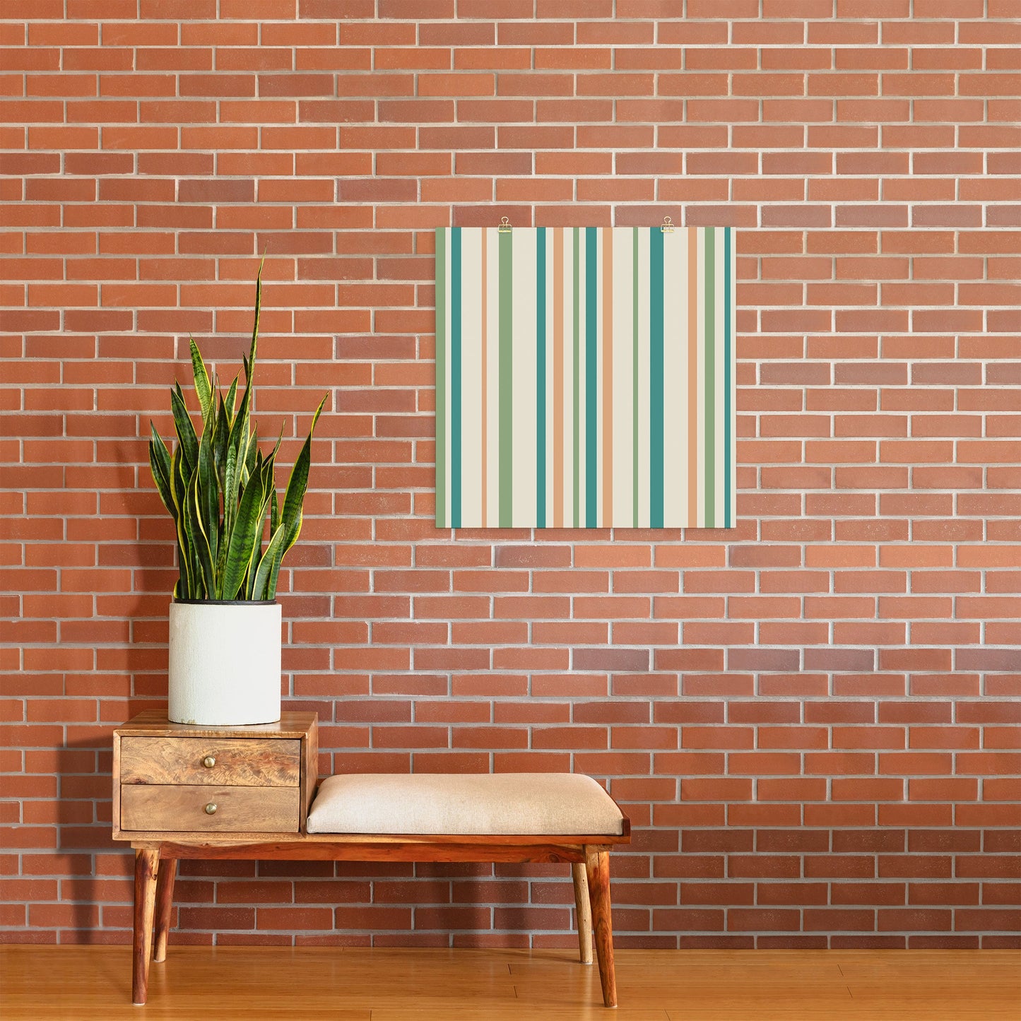 Colour Poems Classic Minimal Stripes II Art Print