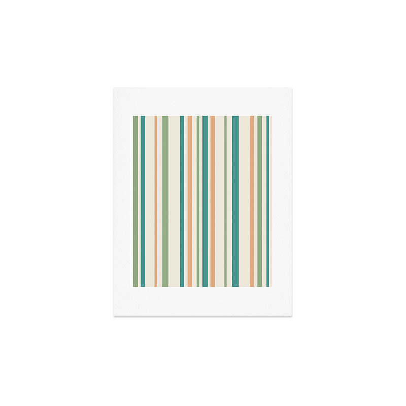 Colour Poems Classic Minimal Stripes II Art Print