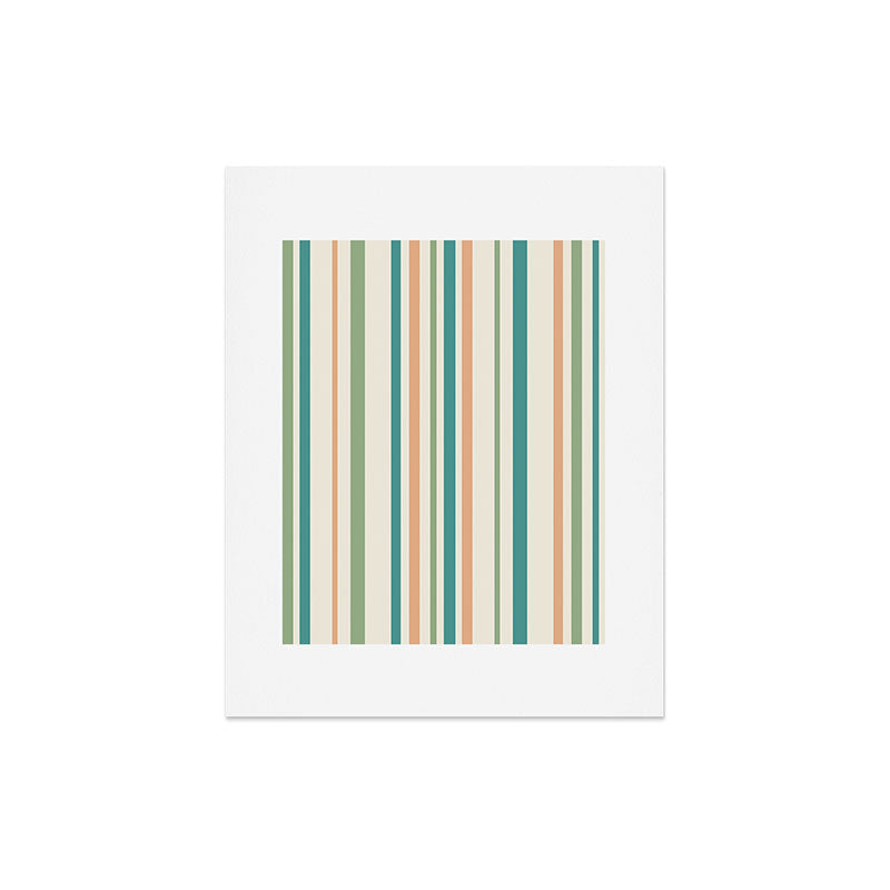 Colour Poems Classic Minimal Stripes II Art Print
