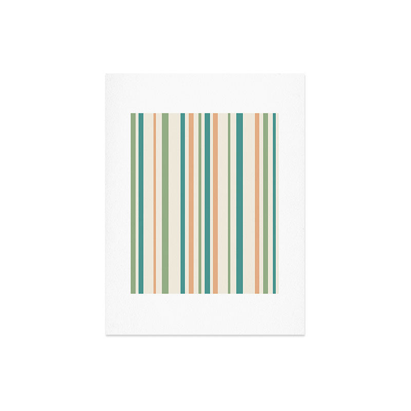 Colour Poems Classic Minimal Stripes II Art Print