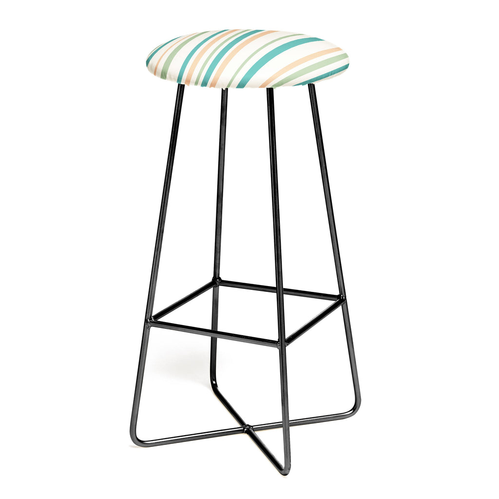Colour Poems Classic Minimal Stripes II Bar Stool