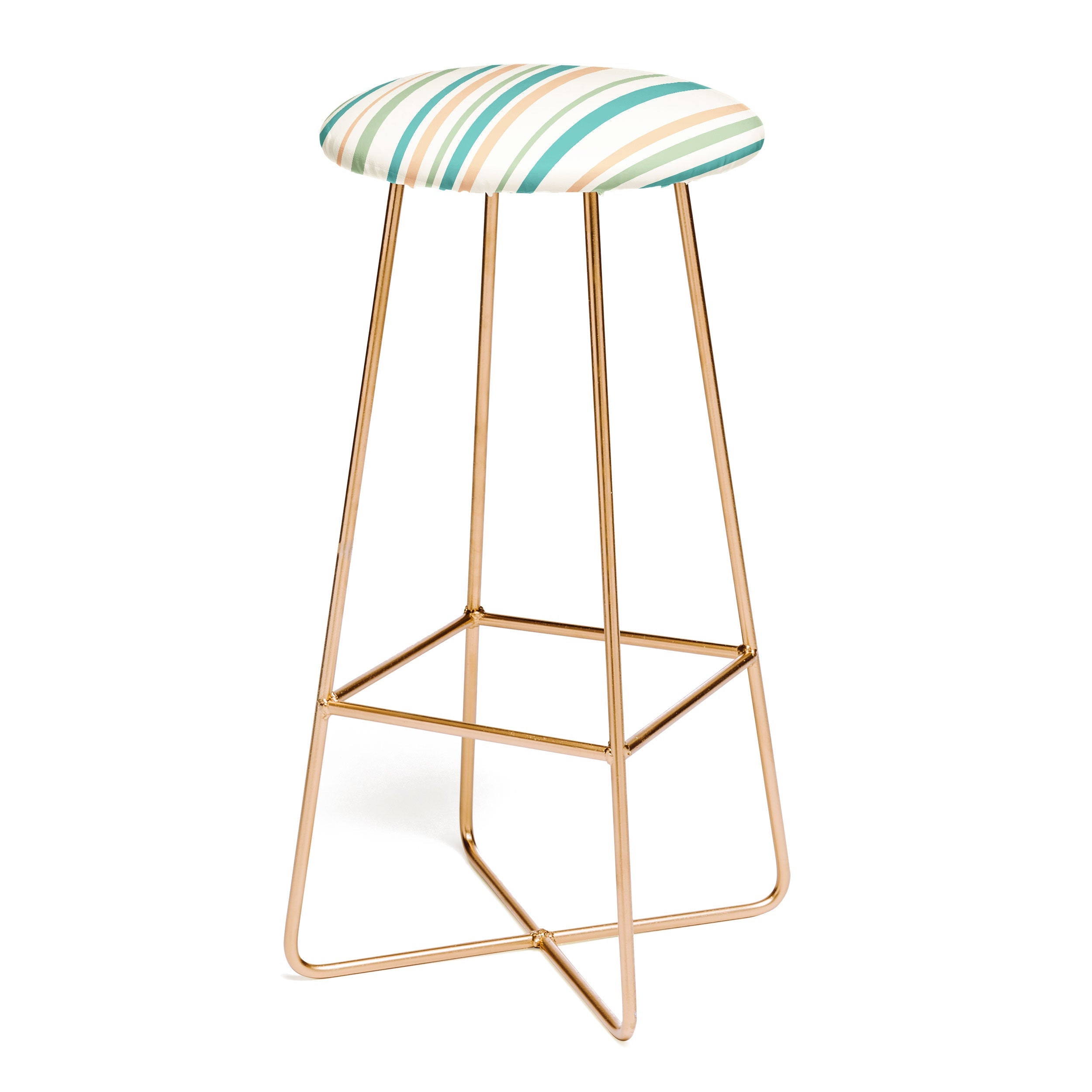 Colour Poems Classic Minimal Stripes II Bar Stool