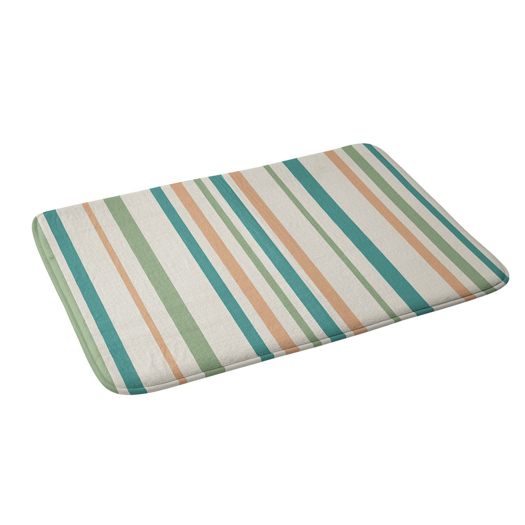 Colour Poems Classic Minimal Stripes II Memory Foam Bath Mat