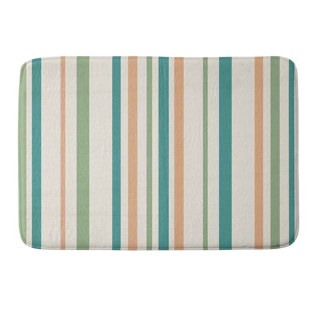 Colour Poems Classic Minimal Stripes II Memory Foam Bath Mat