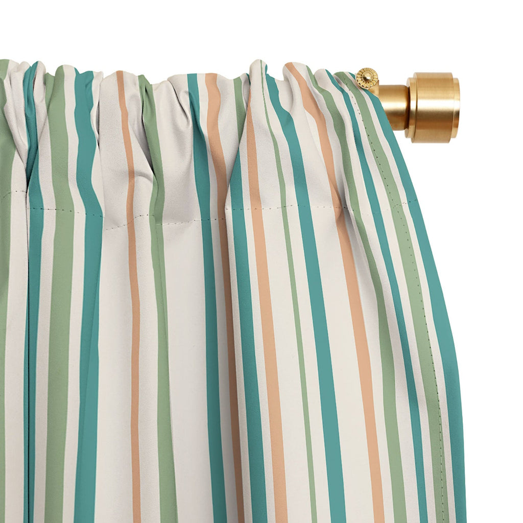 Colour Poems Classic Minimal Stripes II Blackout Window Curtain