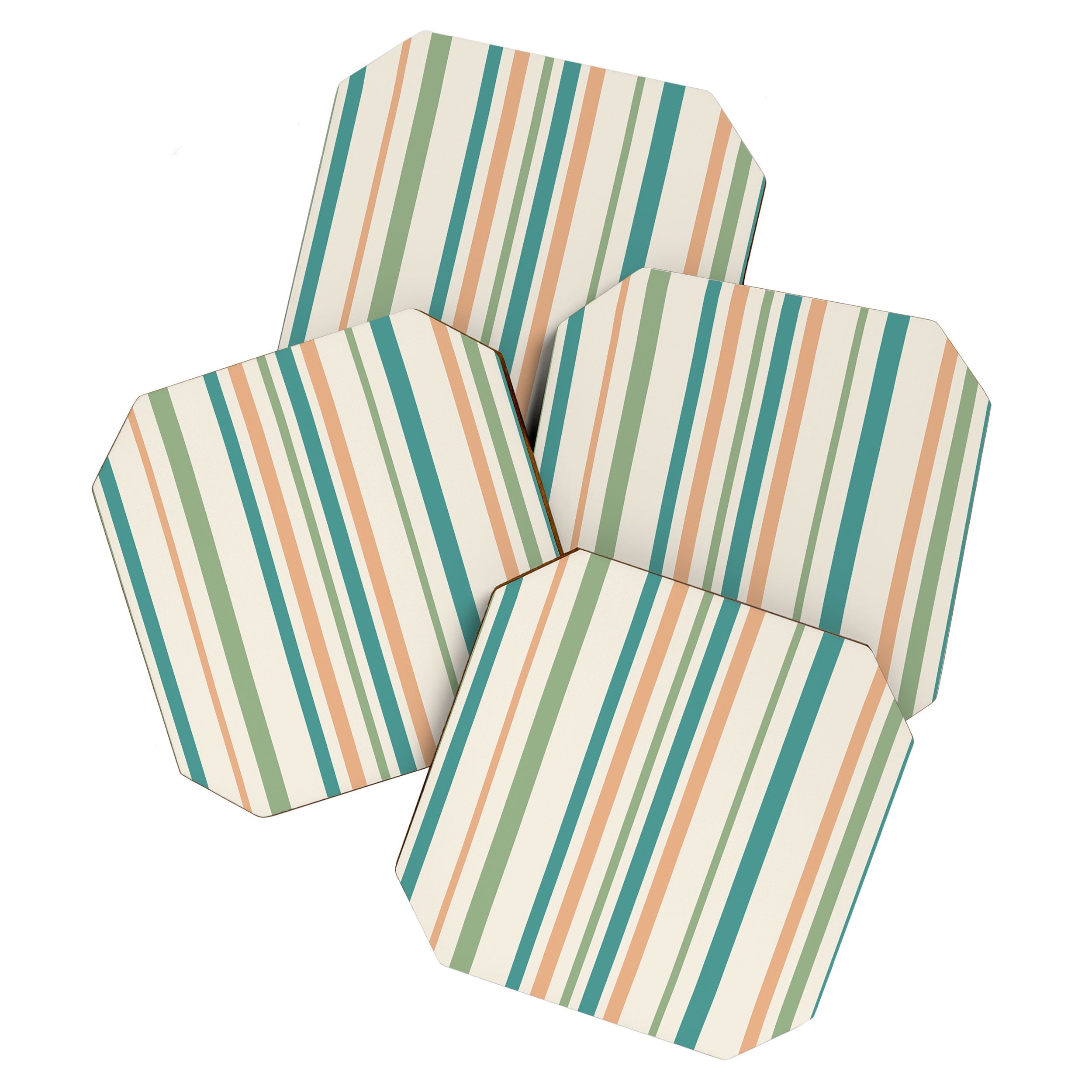 Colour Poems Classic Minimal Stripes II Coaster Set