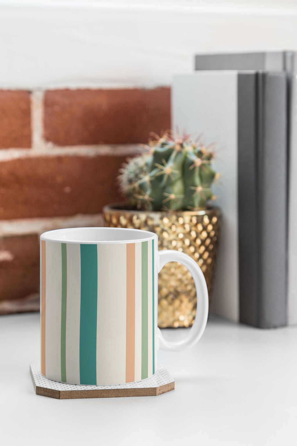 Colour Poems Classic Minimal Stripes II Coffee Mug