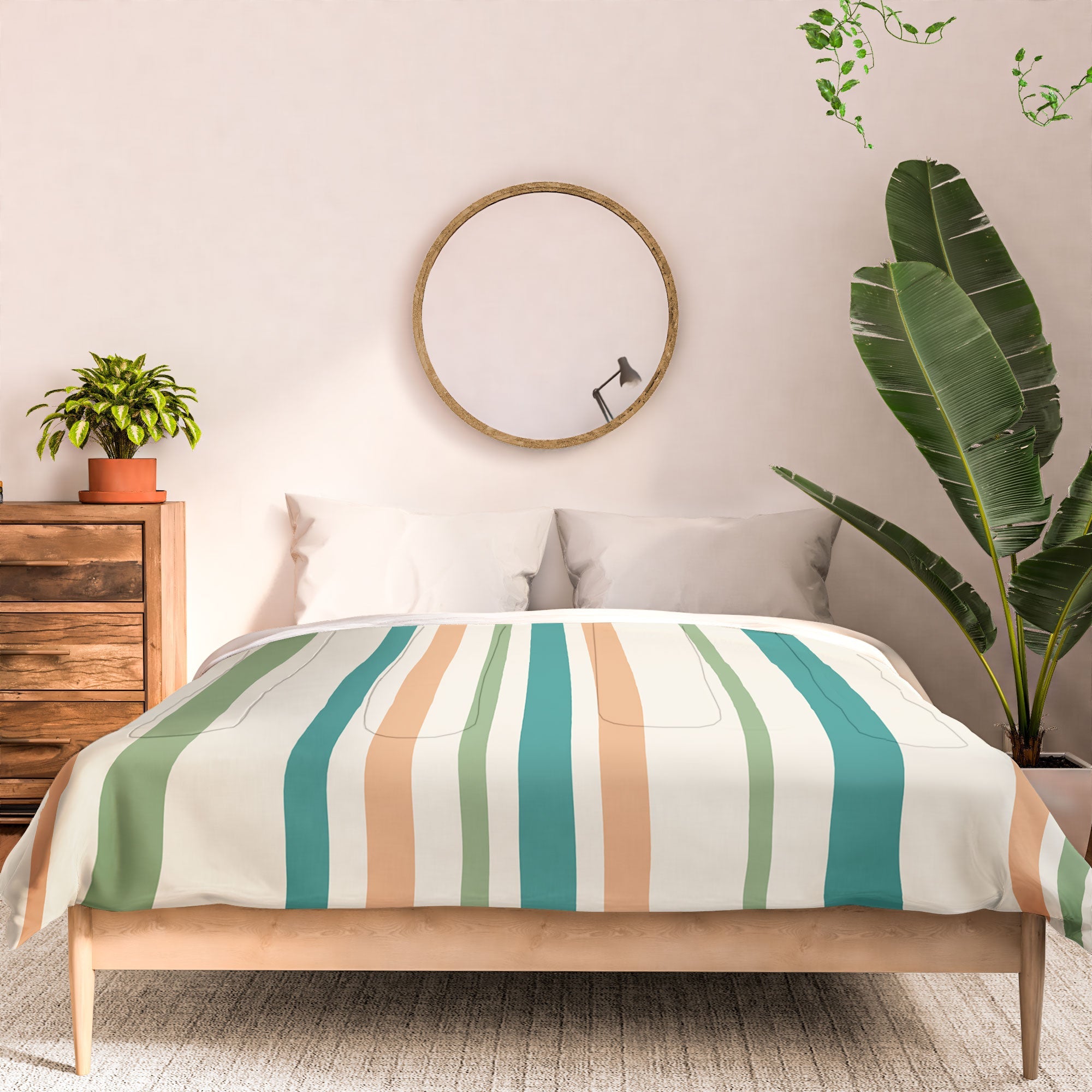 Colour Poems Classic Minimal Stripes II Comforter