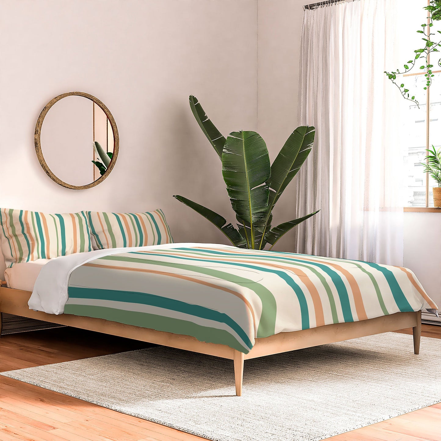 Colour Poems Classic Minimal Stripes II Comforter