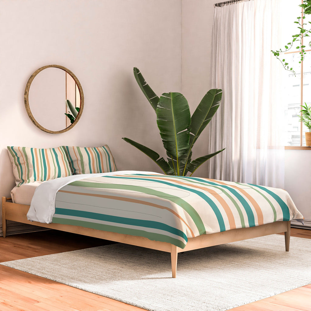 Colour Poems Classic Minimal Stripes II Comforter