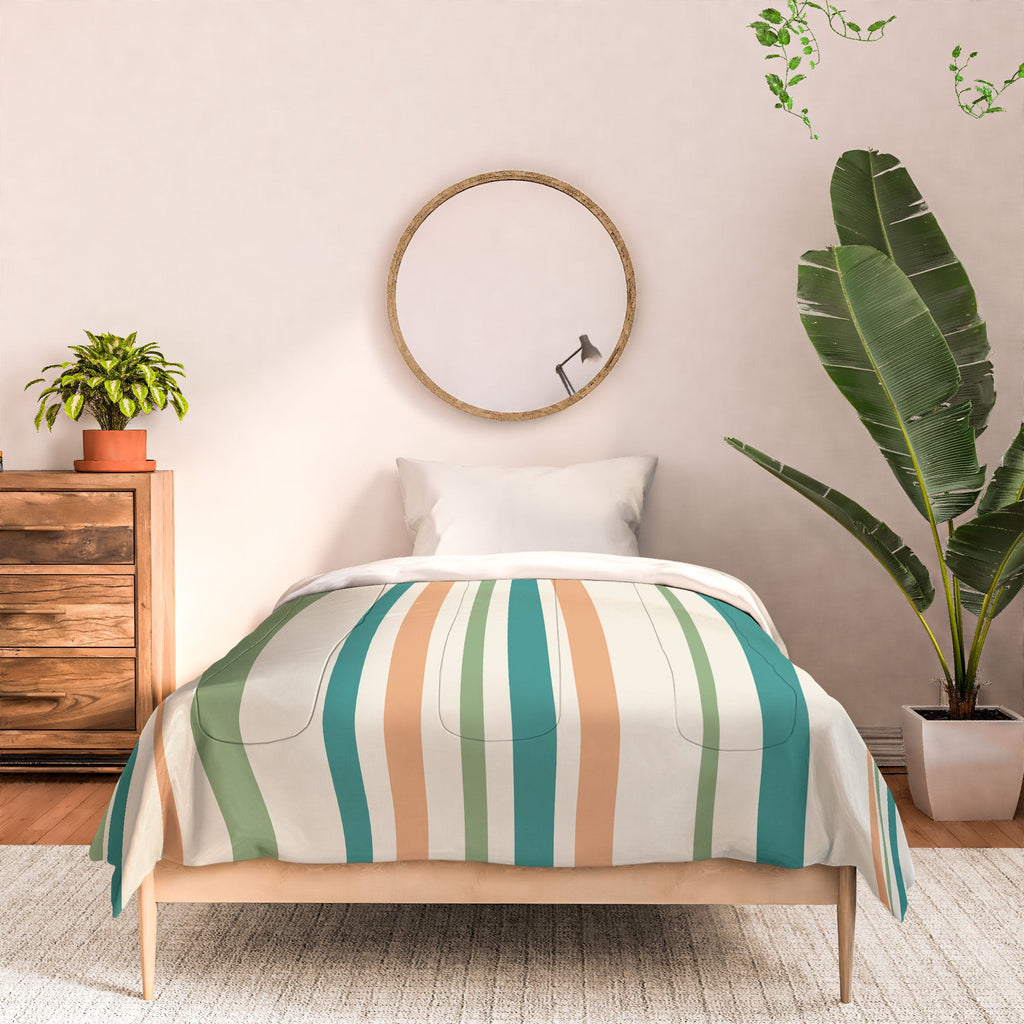 Colour Poems Classic Minimal Stripes II Comforter