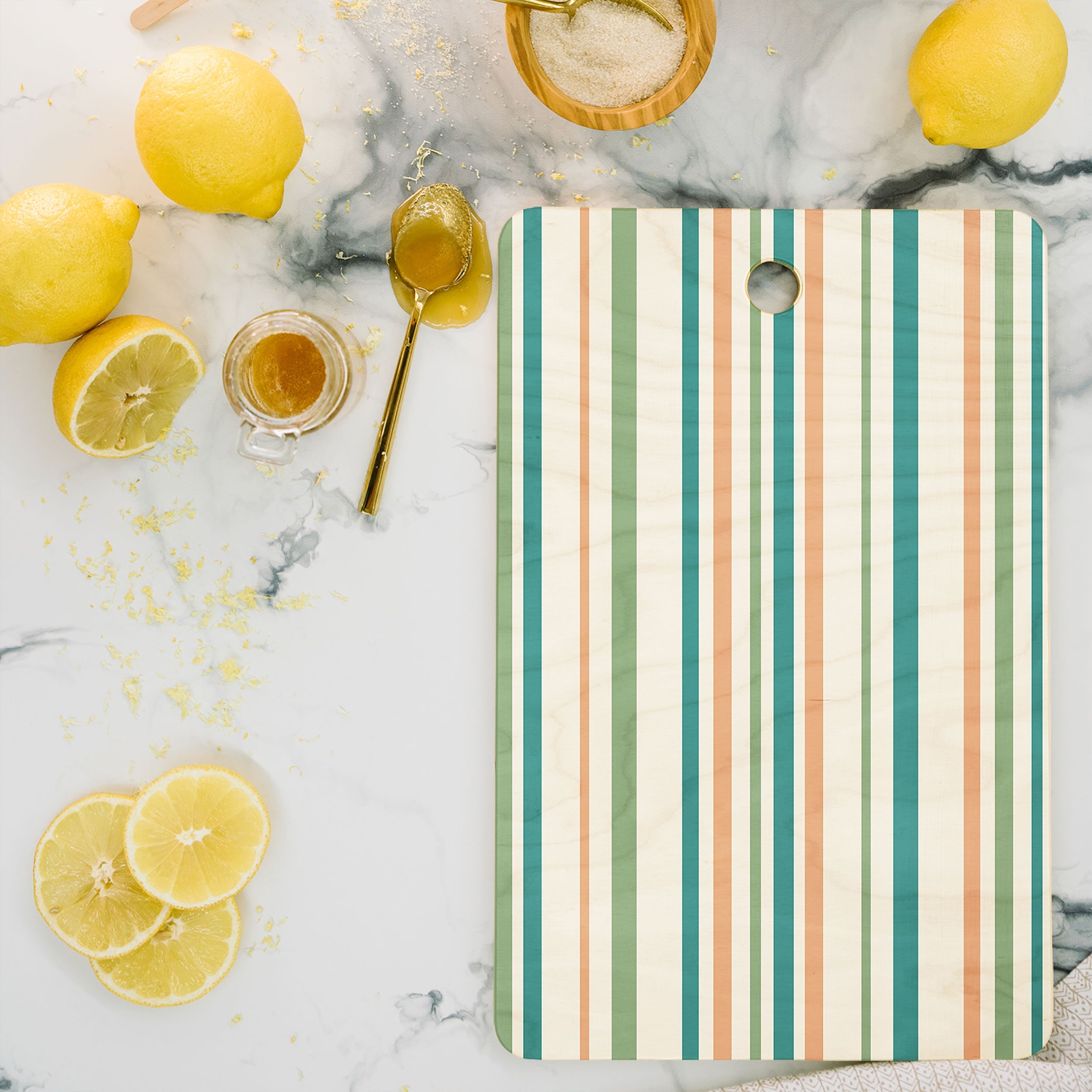 Colour Poems Classic Minimal Stripes II Cutting Board Rectangle
