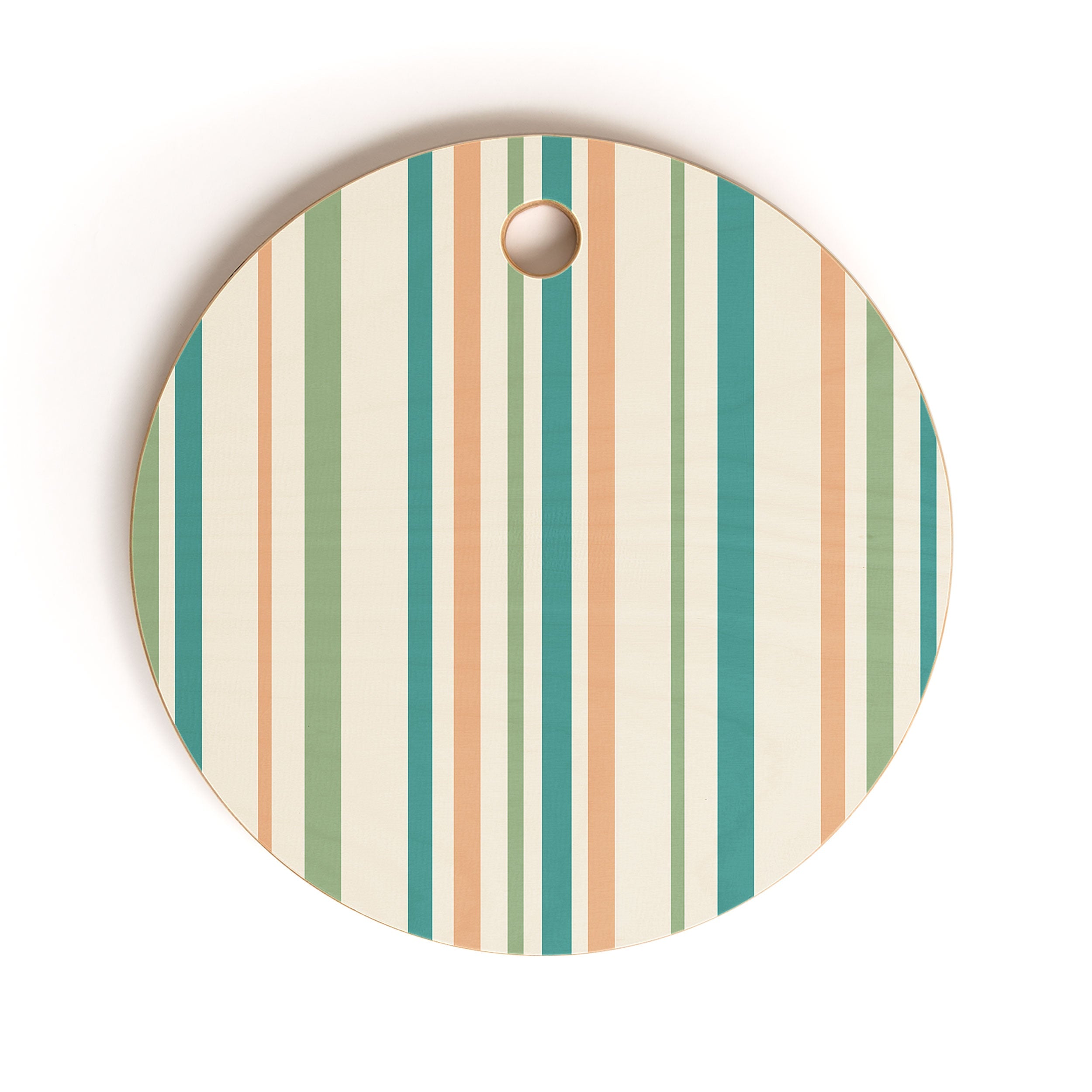Colour Poems Classic Minimal Stripes II Cutting Board Round
