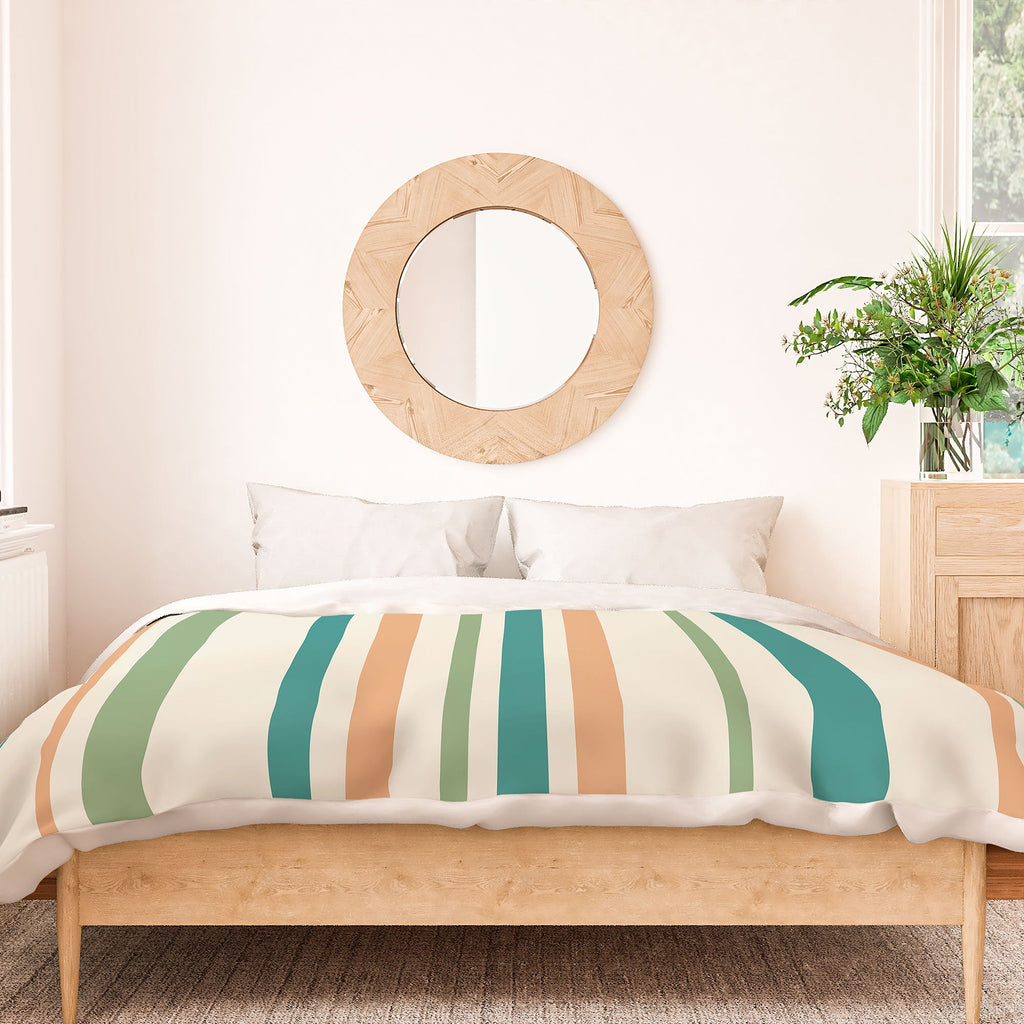 Colour Poems Classic Minimal Stripes II Duvet Cover