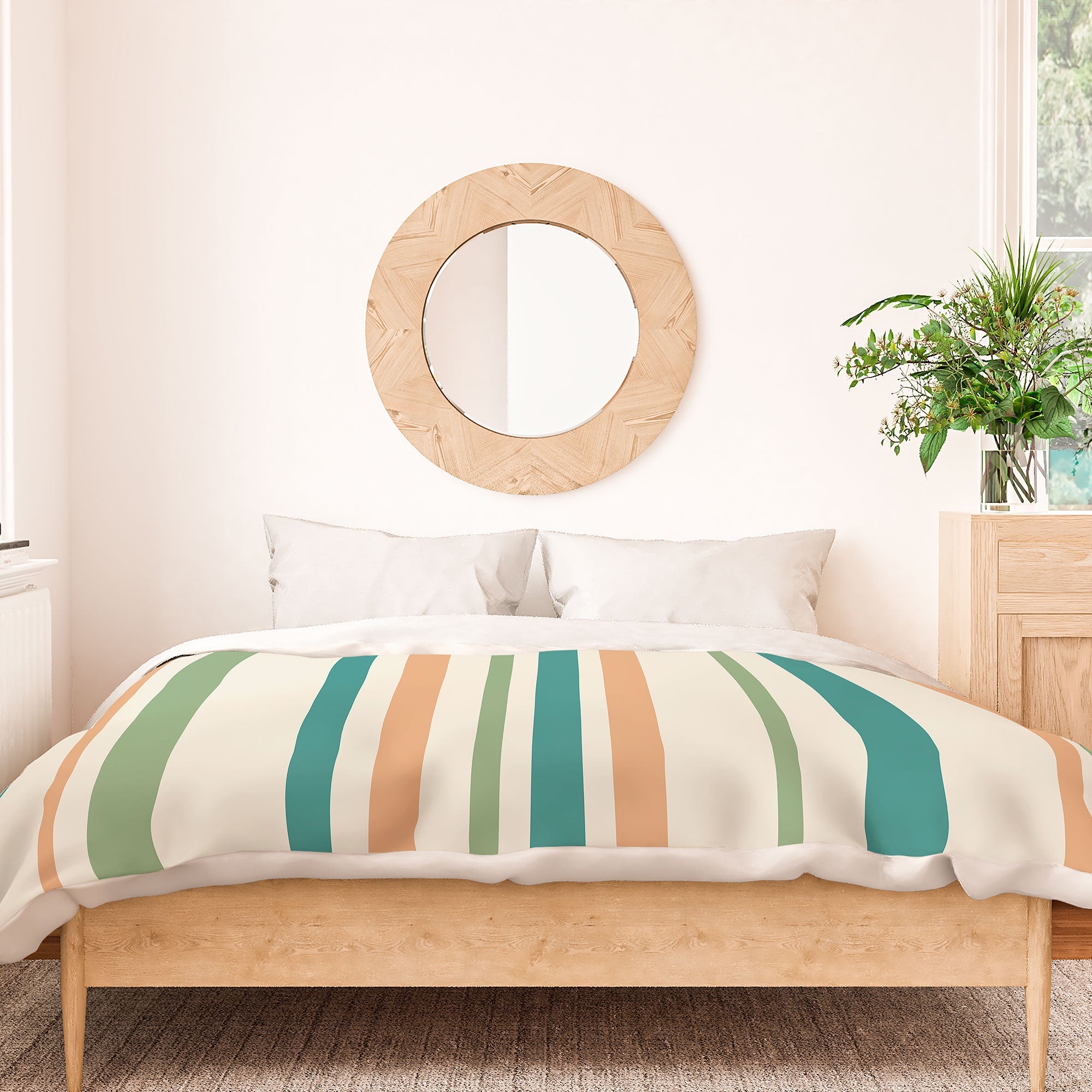 Colour Poems Classic Minimal Stripes II Duvet Cover